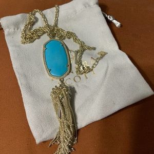 SOLD.  Kendra Scott Rayne necklace in turquoise